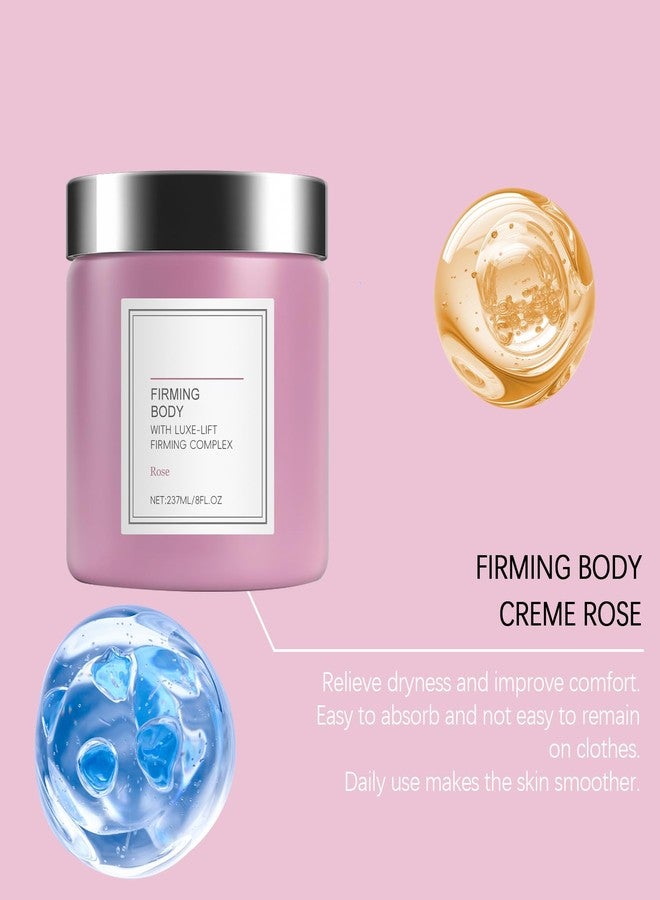 EELHOE Champagne Body Cream Lift Firming Body Cream with Hyaluronic Acid for Crepey Skin Moisturizer Tightens, Hydrates Dry Skin on Arms & Legs 8 oz (Rose) - Image 3